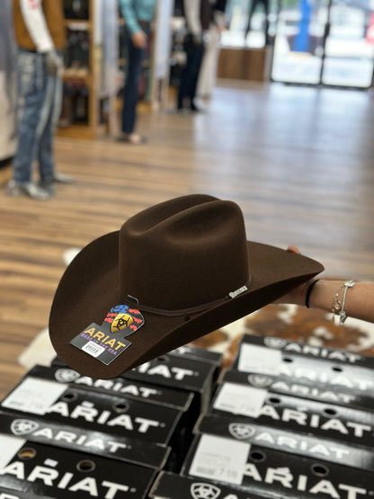 ARIAT 6X FELT BROWN HAT