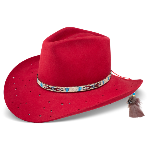 Wild Horses Fashion Hat-Red