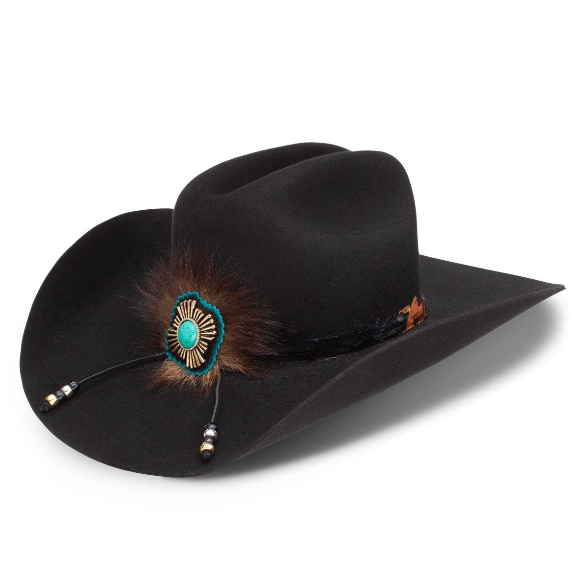 Country With A Flare Cowgirl Hat-Black