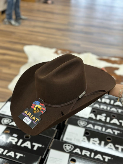 ARIAT 6X FELT BROWN HAT