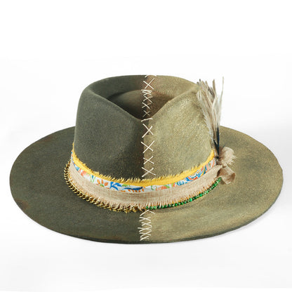 Vintage Fedora Felt(Includes All The Accessories)