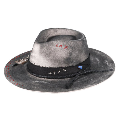 Handmade Vintage Fedora Felt(Includes All The Accessories)