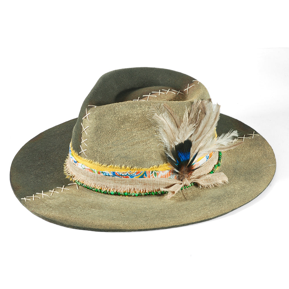 Vintage Fedora Felt(Includes All The Accessories)