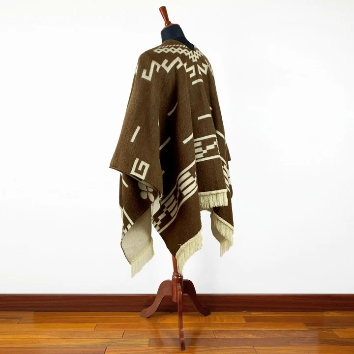 Clint Eastwood Poncho - Alpaca Wool handmade poncho from South America