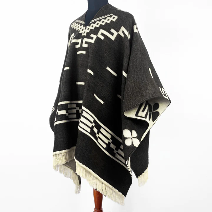 Clint Eastwood Poncho - Alpaca Wool handmade poncho from South America