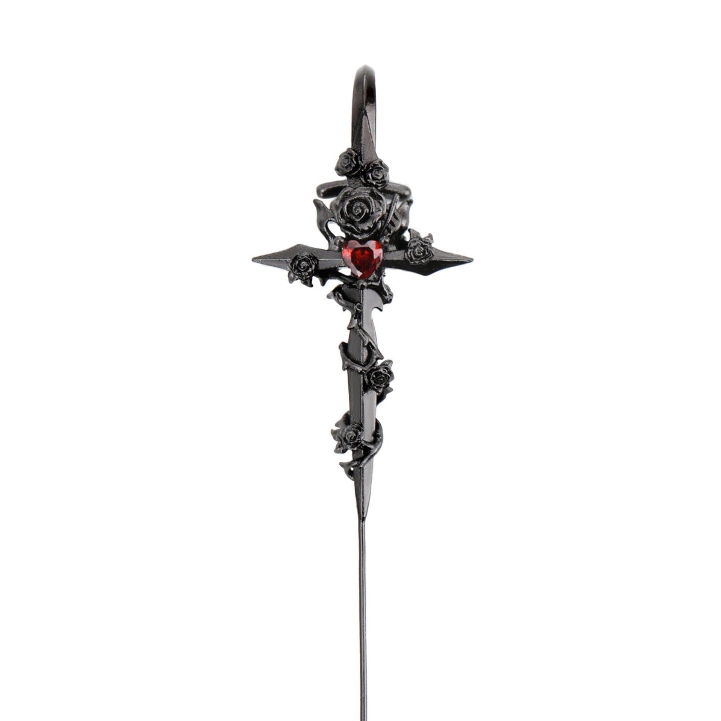 1PCS THORN ROSE Advanced Dark Piercing Earring