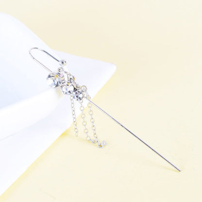 1PCS Rhinestone Decor Ear Cuff Piercing Earring