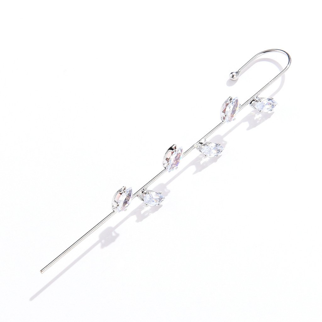 1PCS Rhinestone Decor Ear Cuff Piercing Earring