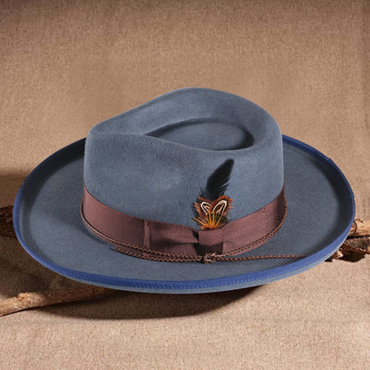 Handmade Vintage Fedora Felt(Includes All The Accessories)