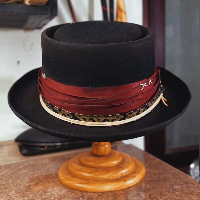 Handmade Vintage Fedora Felt(Includes All The Accessories)