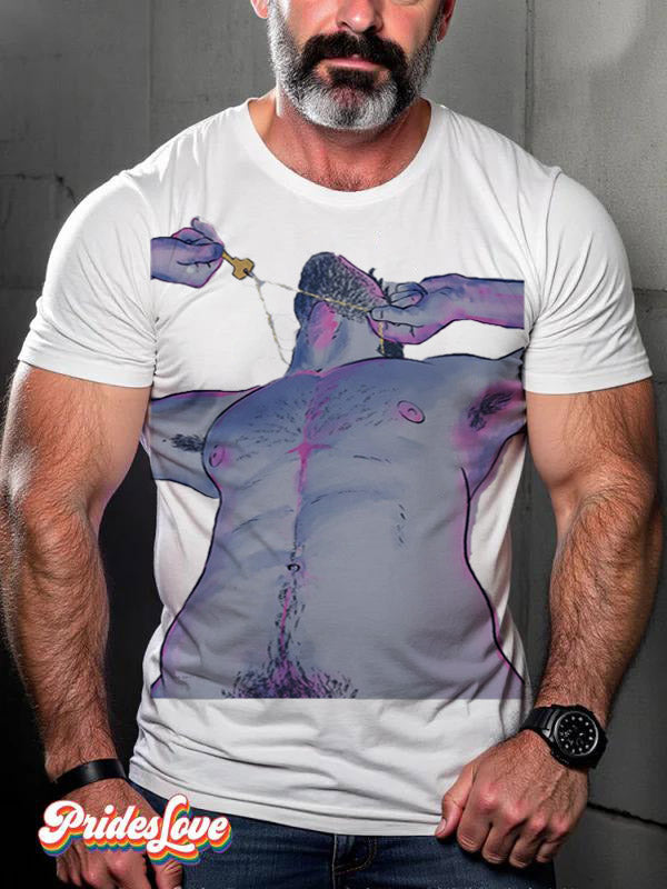 LGBT Male Nude Art T-Shirt