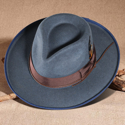 Handmade Vintage Fedora Felt(Includes All The Accessories)