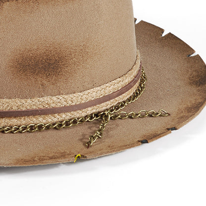 Vintage Fedora Felt-Khaki(Includes All The Accessories)