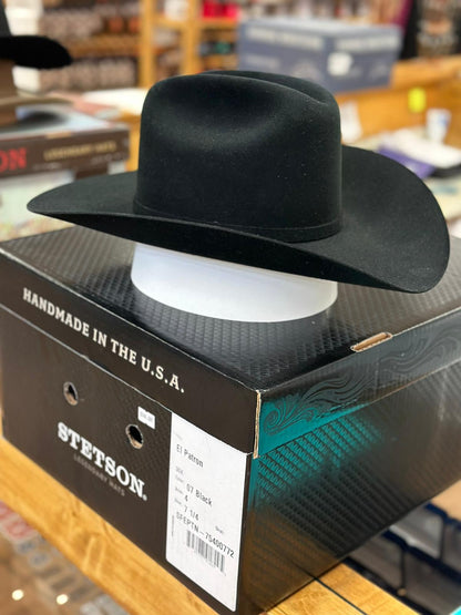 STETSON COWBOY HAT EL PATRON BLACK