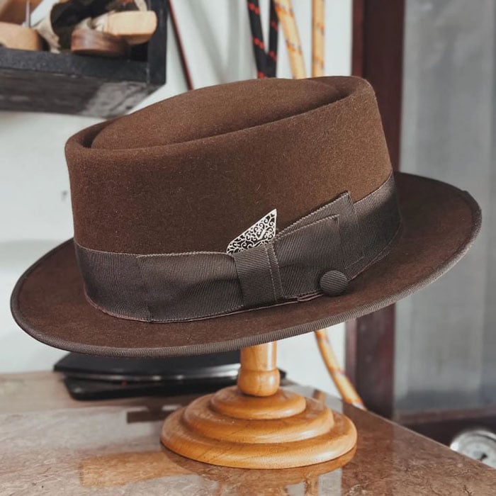 Handmade Vintage Fedora Felt(Includes All The Accessories)