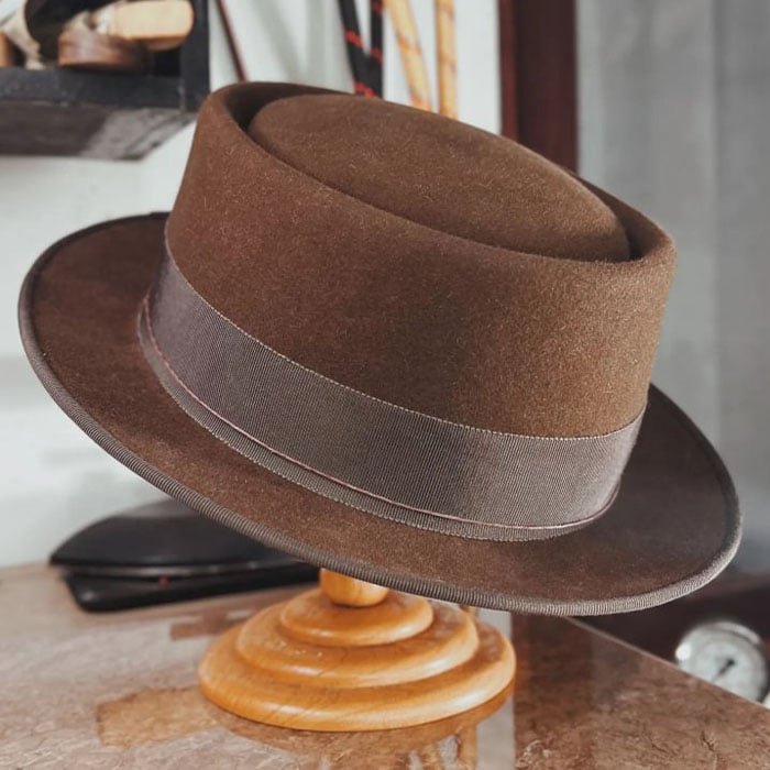 Handmade Vintage Fedora Felt(Includes All The Accessories)