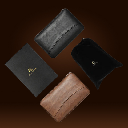 GALINER Cigar Humidor Box Travel Leather Cigar