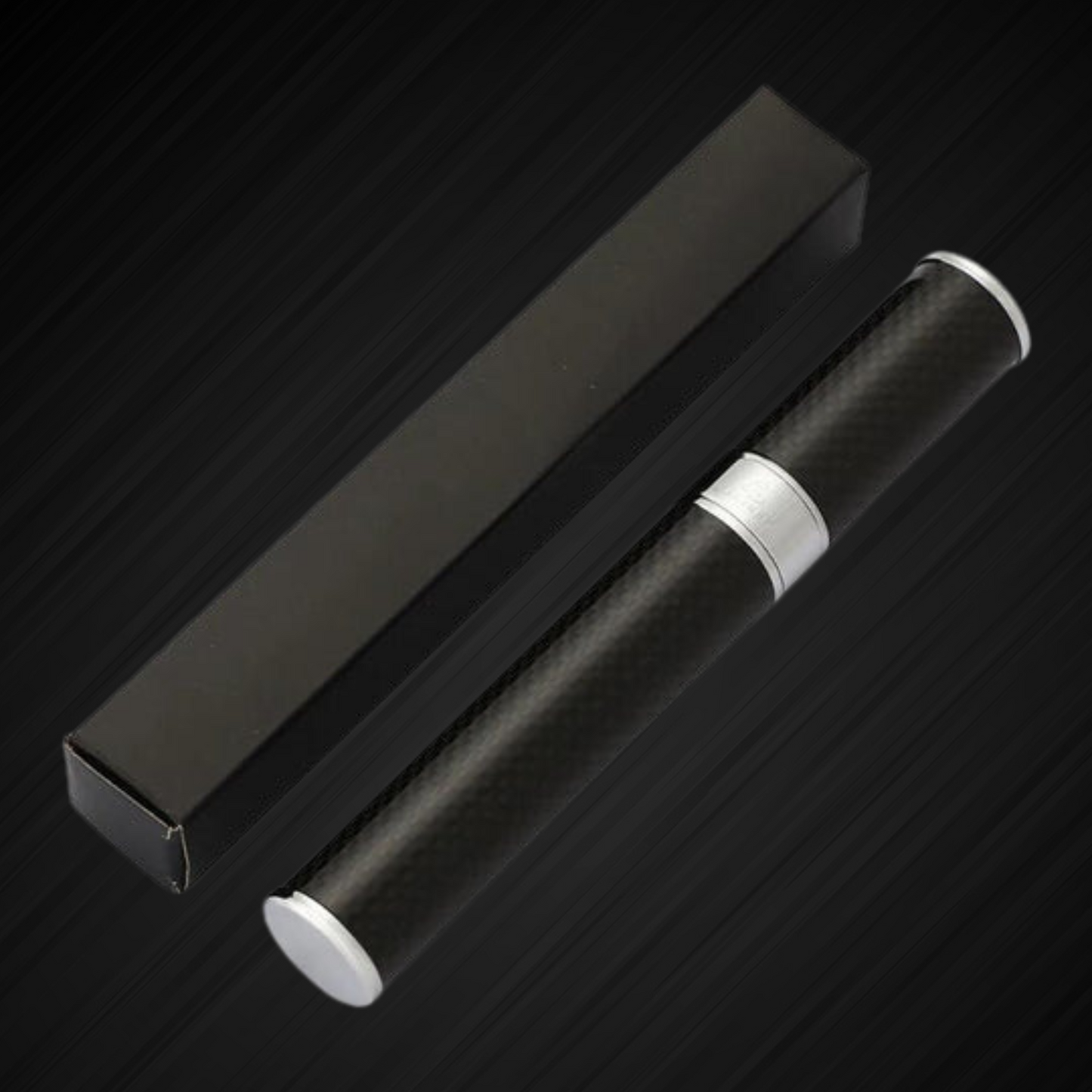 Carbon Fiber Cigar Tube Single Humidor Smoking