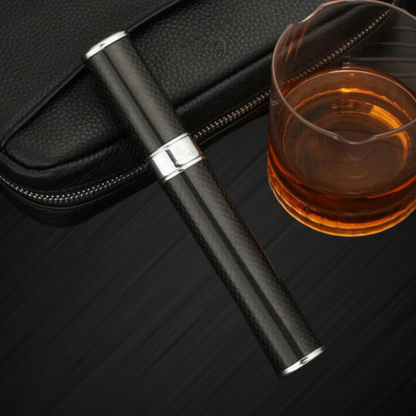 Carbon Fiber Cigar Tube Single Humidor Smoking