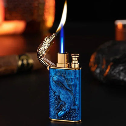 Dragon Crocodile Dual Fire Lighter Metal