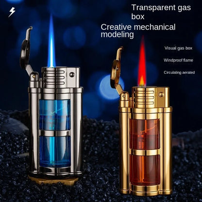 Transparent Visible Fuel Bin Torch