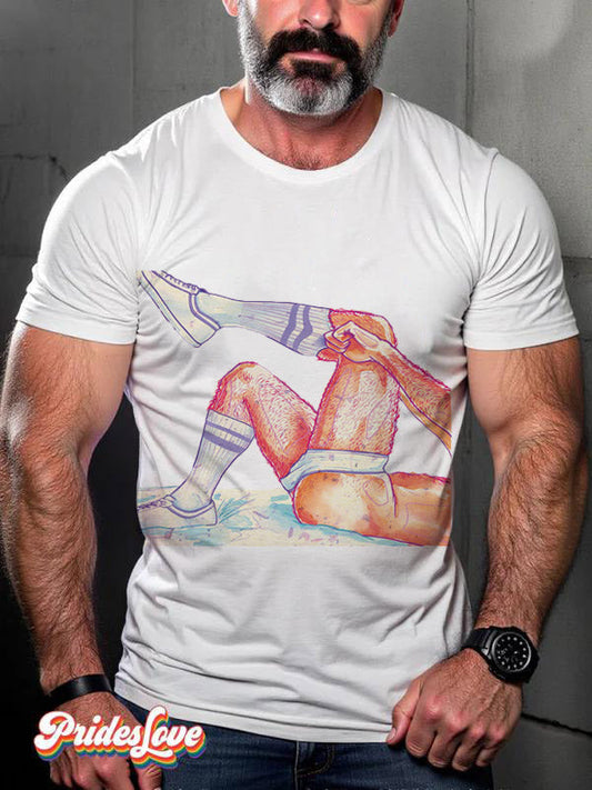 LGBT Pride Gay Muscle Bear Art T-shirt