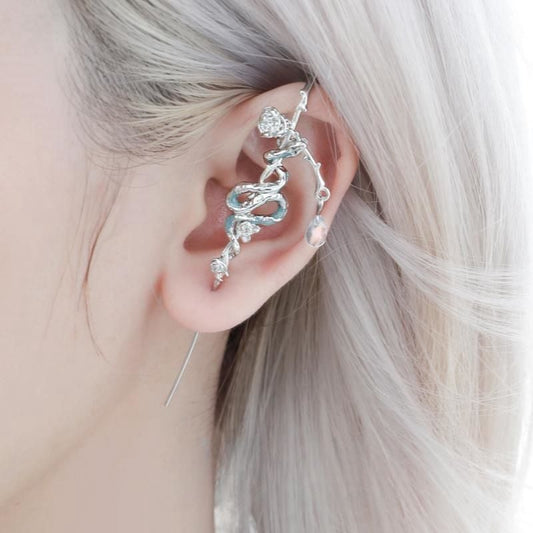 1PCS Frozen Snake Princess Needle Piercing Earring