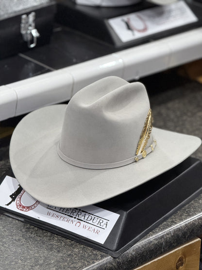 STETSON COWBOY HAT 100X EL PRESIDENTE MIST GREY COPA CHICA