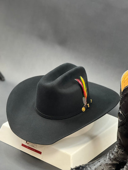 STETSON COWBOY HAT EL PRESIDENTE BLACK COPA CHICA