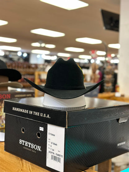 STETSON COWBOY HAT EL PATRON BLACK