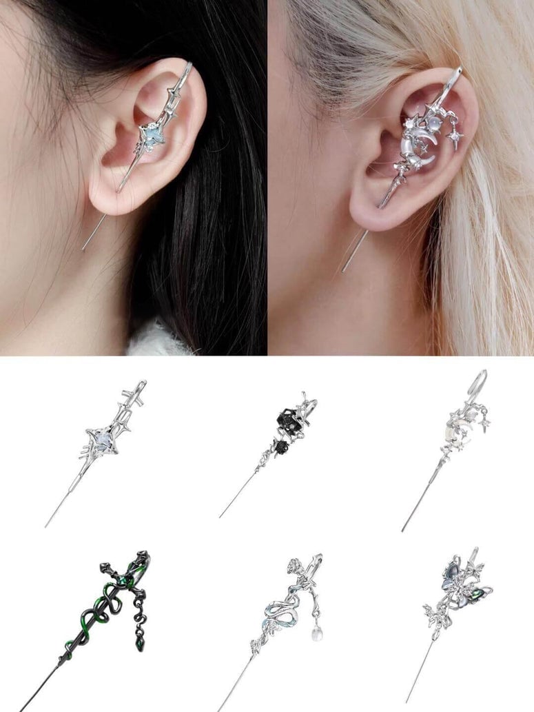 MYTH OF THE MOON Ear Hook Needle Piercing Earring