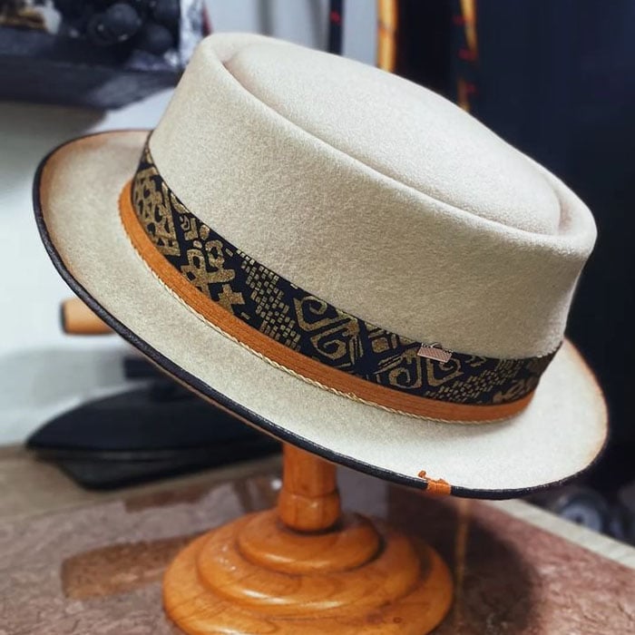 Handmade Vintage Fedora Felt(Includes All The Accessories)