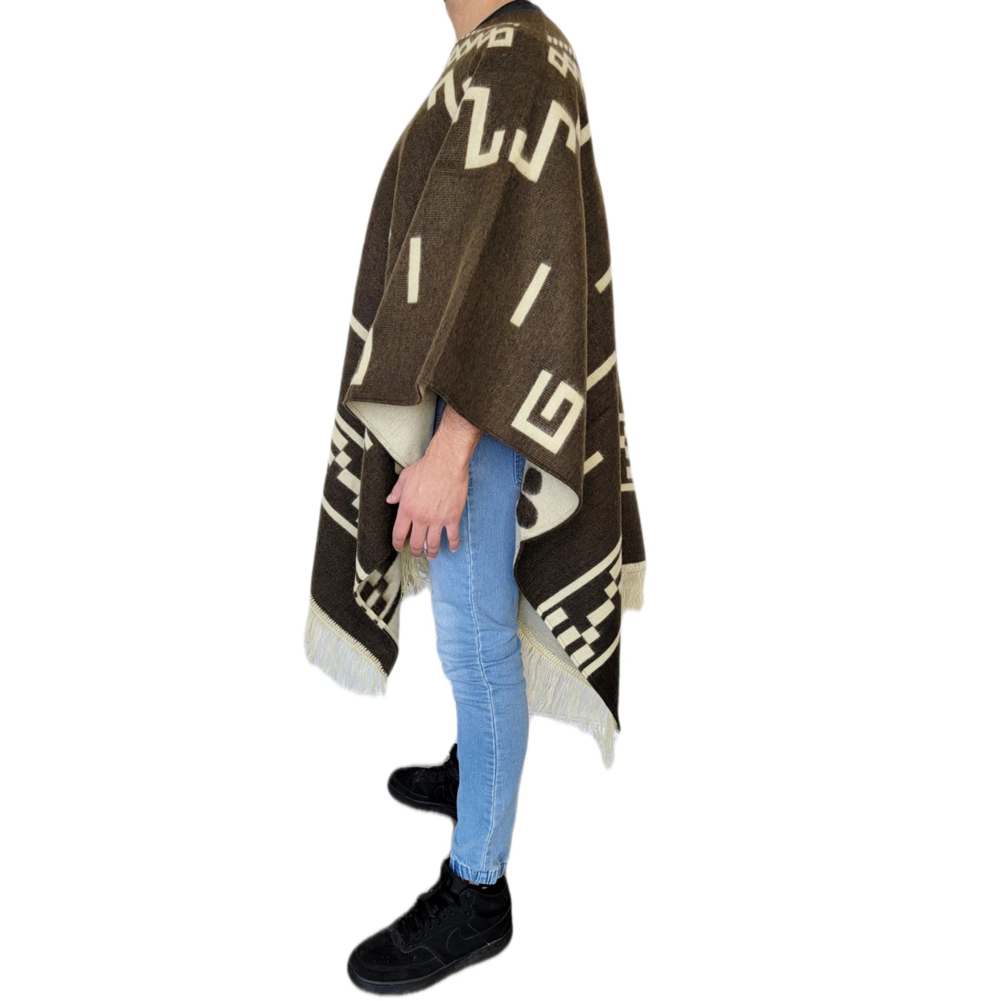 Clint Eastwood Poncho - Alpaca Wool handmade poncho from South America