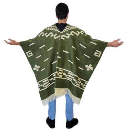 Clint Eastwood Poncho - Alpaca Wool handmade poncho from South America