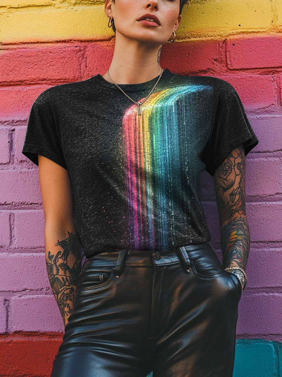 LGBTQ Gay Pride Rainbow Art Print T-shirt