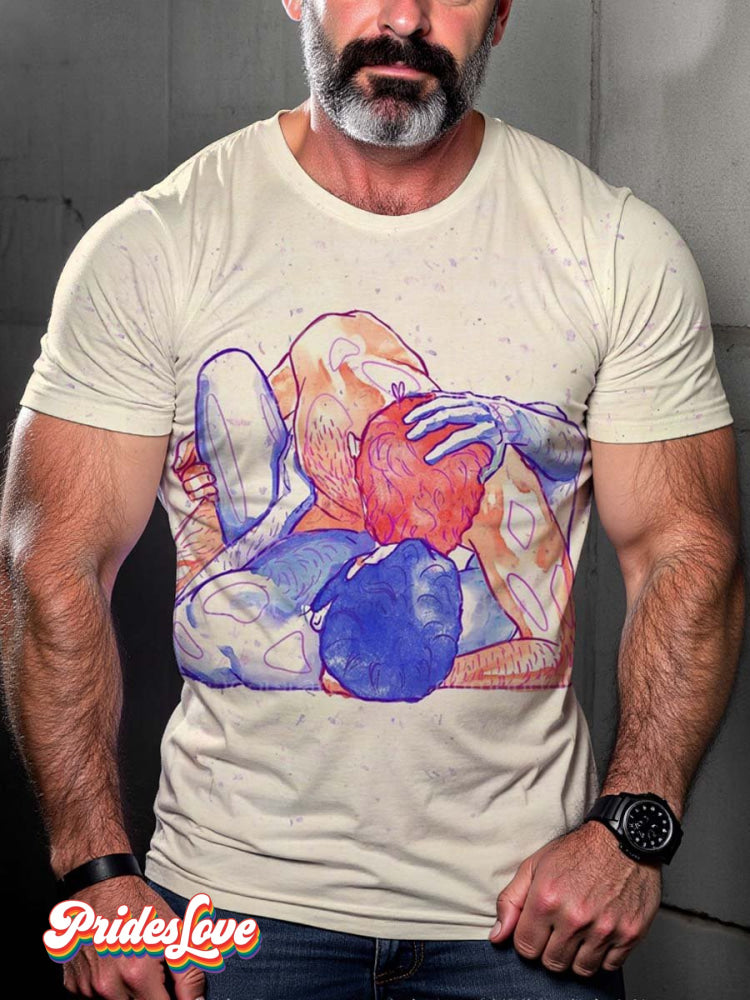 LGBT Pride Gay Muscle Bear Art T-shirt