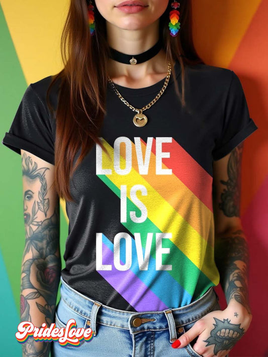 LGBT Pride Rainbow Love Is Love T-shirt