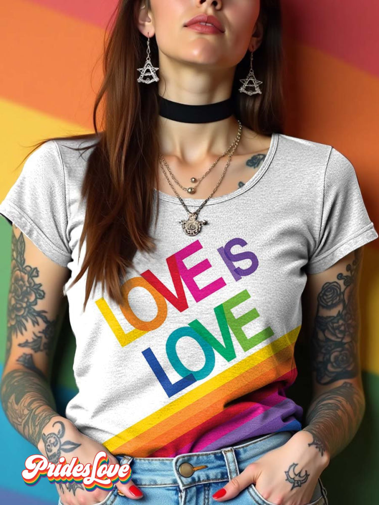 LGBT Pride Rainbow Love Is Love T-shirt