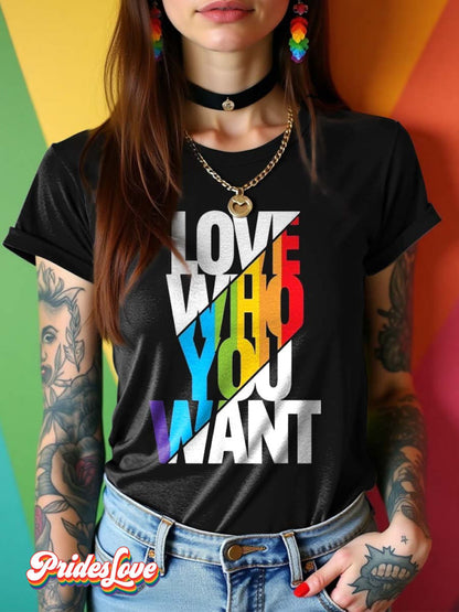 LGBT Pride Rainbow Love Who You What T-shirt