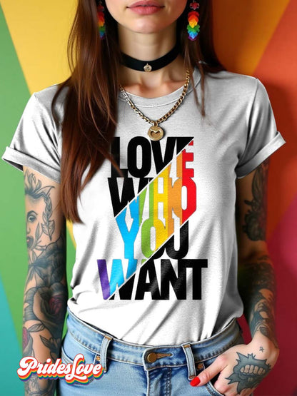 LGBT Pride Rainbow Love Who You What T-shirt