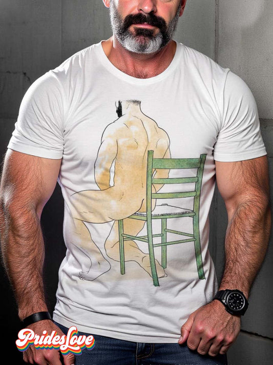 LGBT Pride Sexy Muscular Man Gay Art T-shirt