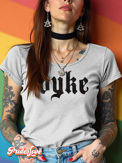 LGBTQ Pride Dyke Fun Print T-shirt