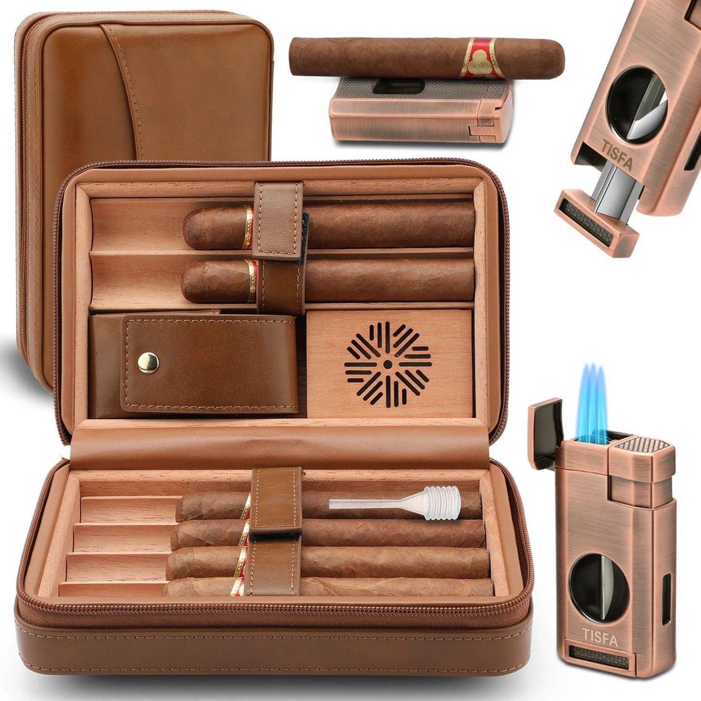 Elevate Your Style Anywhere: The Must-Have Leather Cigar Companion!