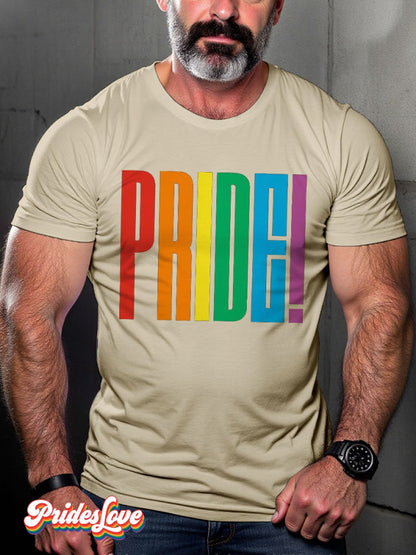 Men's LGBT Rainbow Proud Pride Casual Print T-shirt