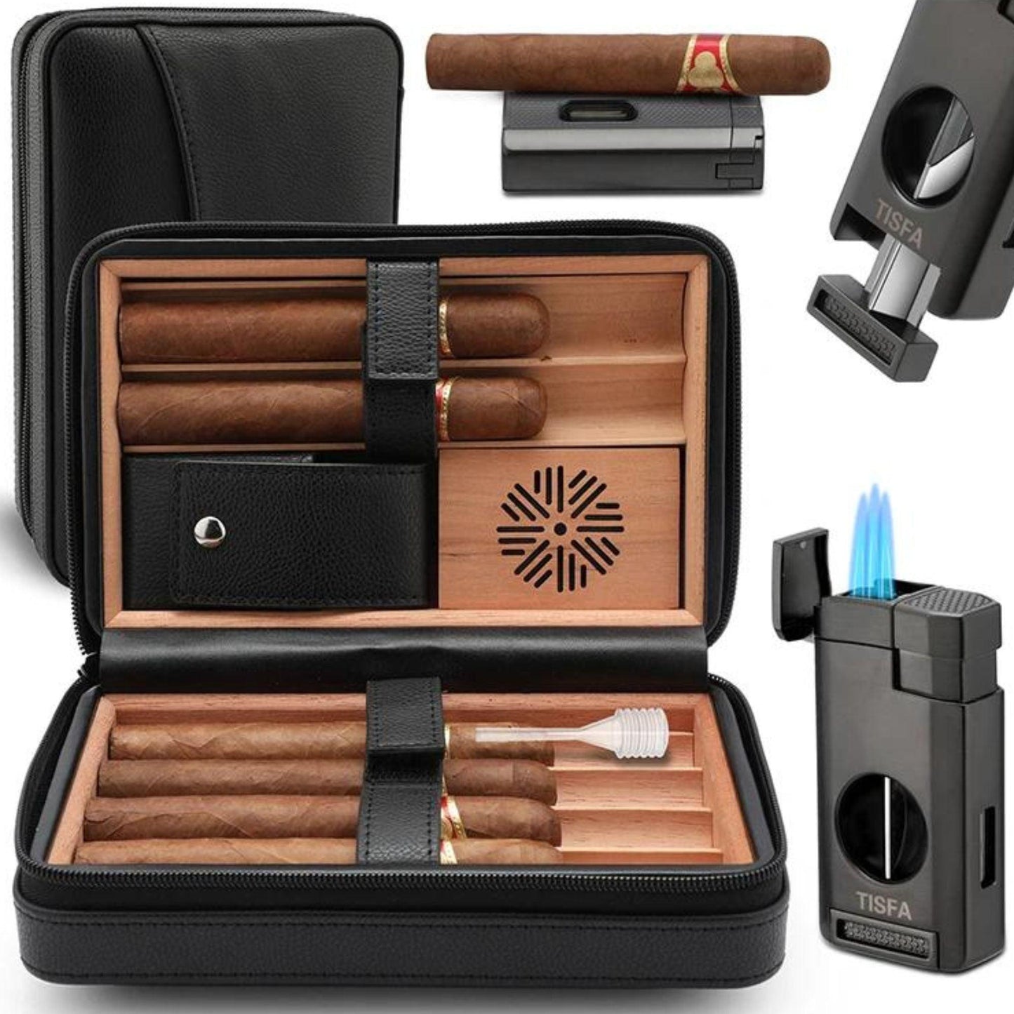 Elevate Your Style Anywhere: The Must-Have Leather Cigar Companion!